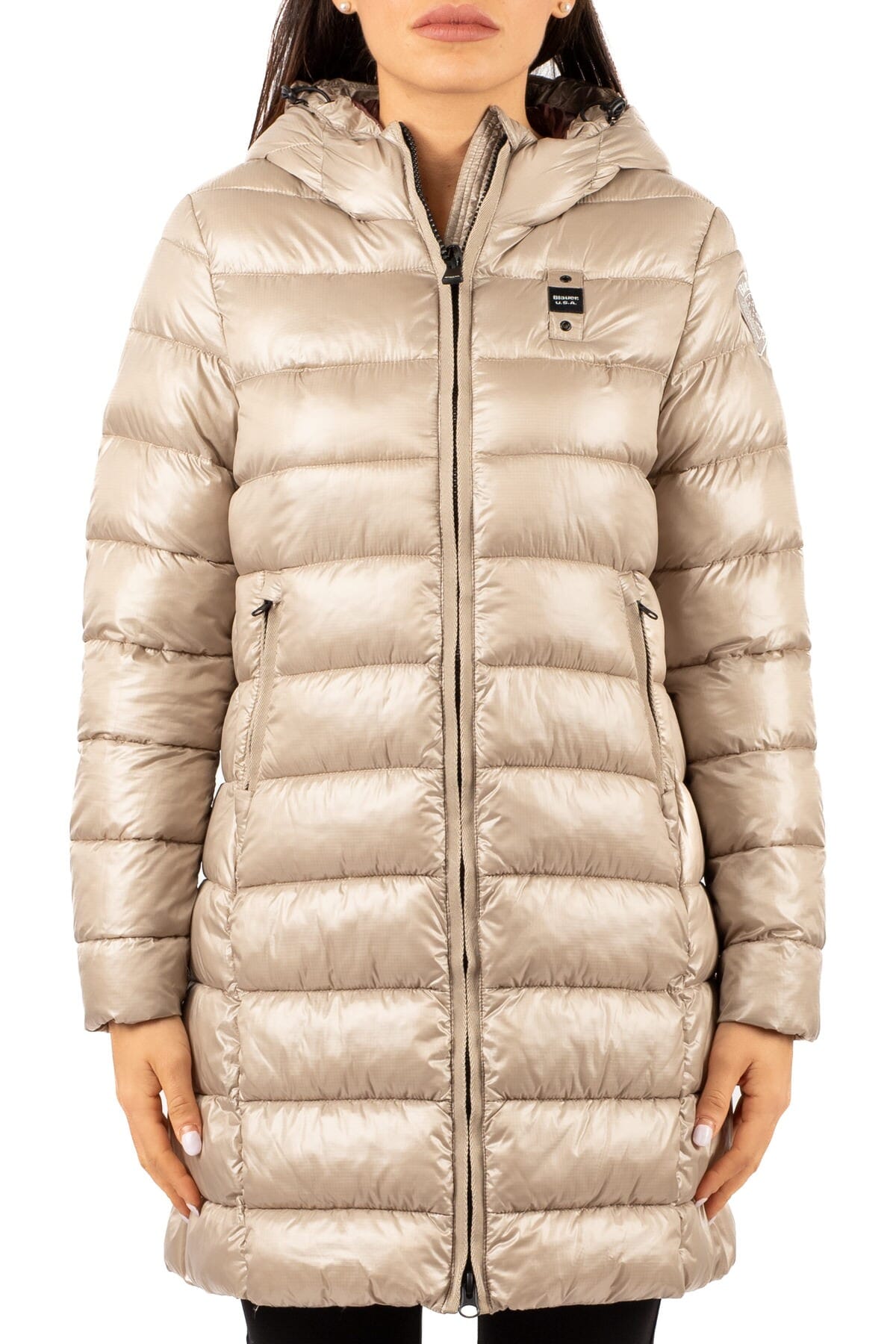 Blouson Femme Adelaide Blauer | bldk02069006648 beige rosso | Calabromoda