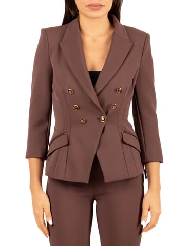 Blazer Damen Elisabetta Franchi | gi17456e2 coffee | Calabromoda