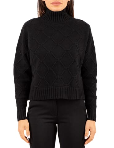 Damen Pullover Elisabetta Franchi | mk55t57e2 nero | Calabromoda