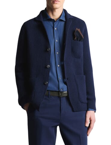 Pull Homme Fay | blu denim | Calabromoda