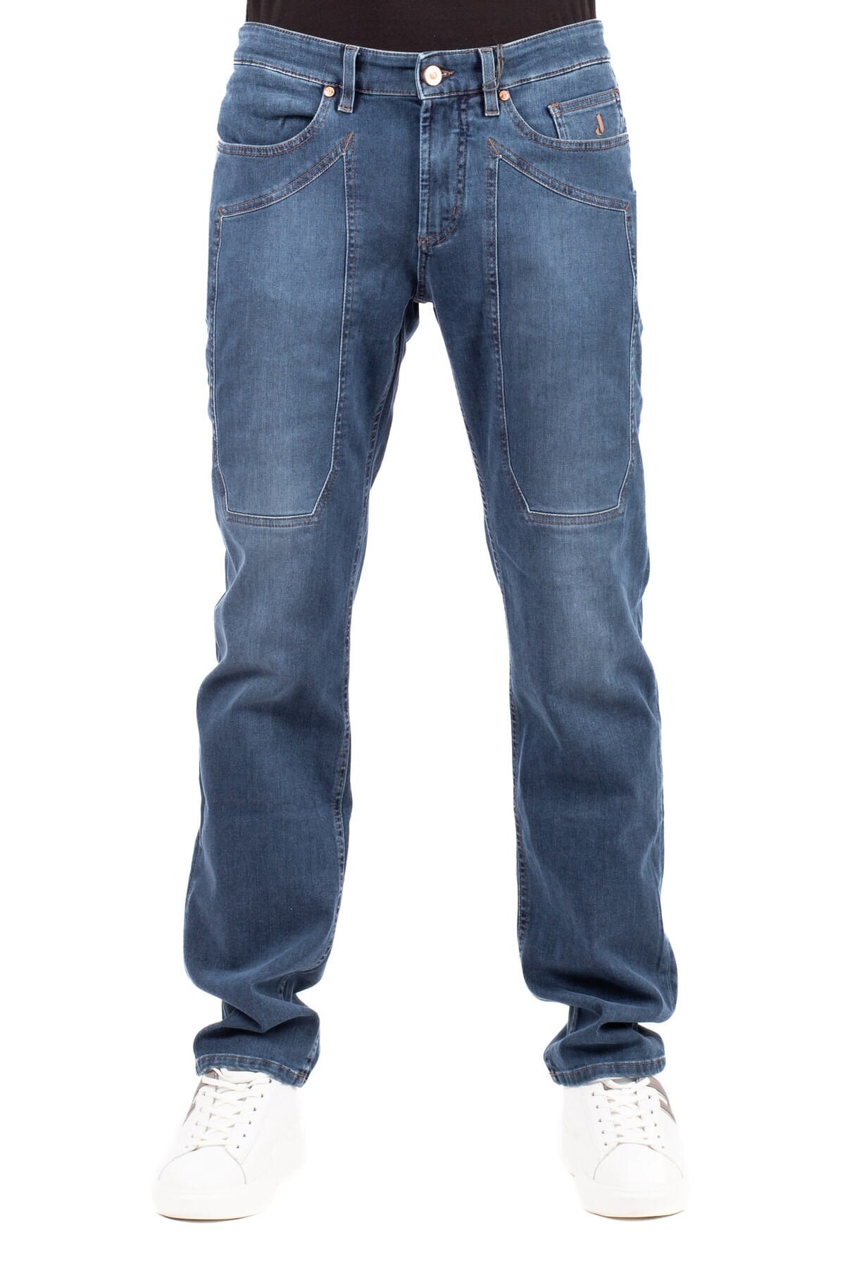 Jeans Uomo Jeckerson | 077john001dtfdeni043 blu medio scuro | Calabromoda