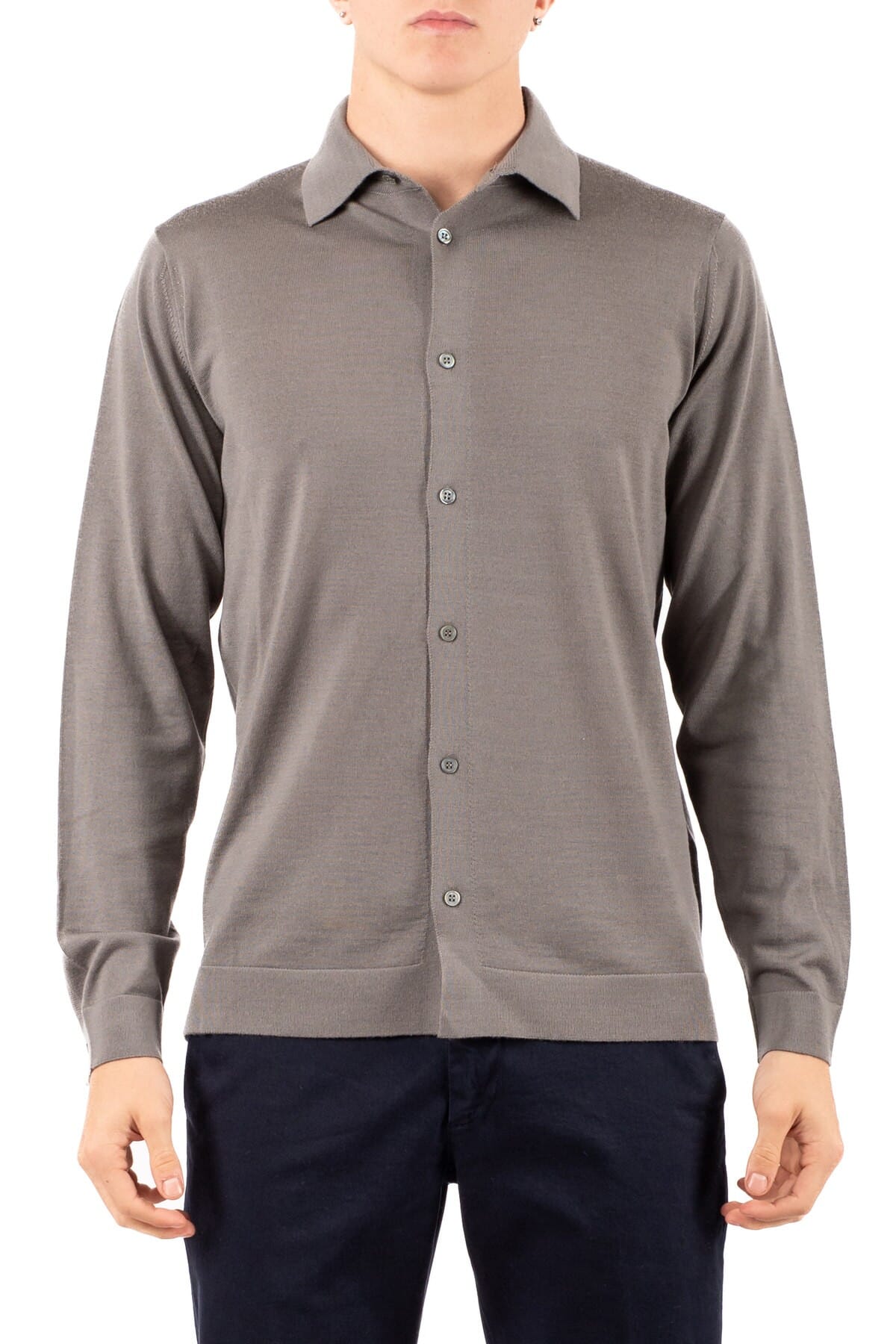 Camicia Uomo Filippo De Laurentis | ca0mlbrm16r tortora | Calabromoda