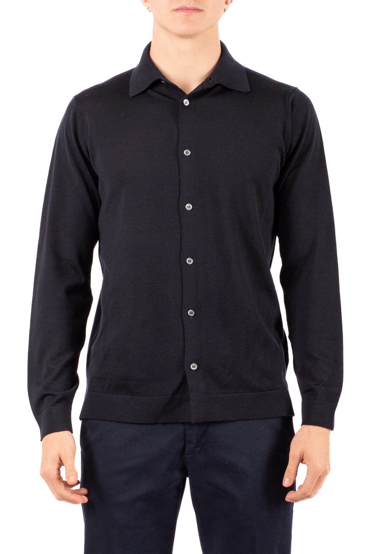 Camicia Uomo Filippo De Laurentis | ca0mlbrm16r navy | Calabromoda