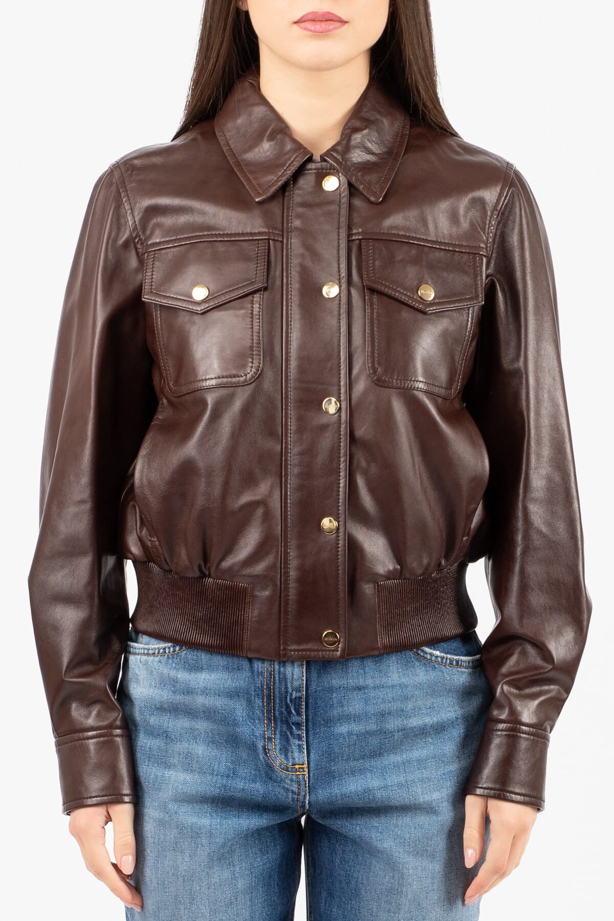 Giubbino Pelle Donna Max Mara Studio - biada2616441011