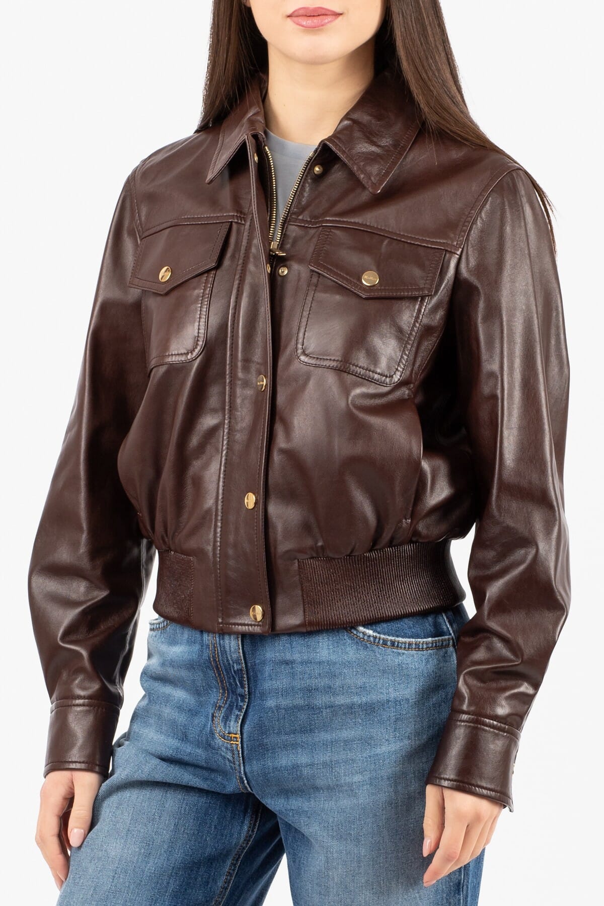 Giubbino Pelle Donna Max Mara Studio - biada2616441011