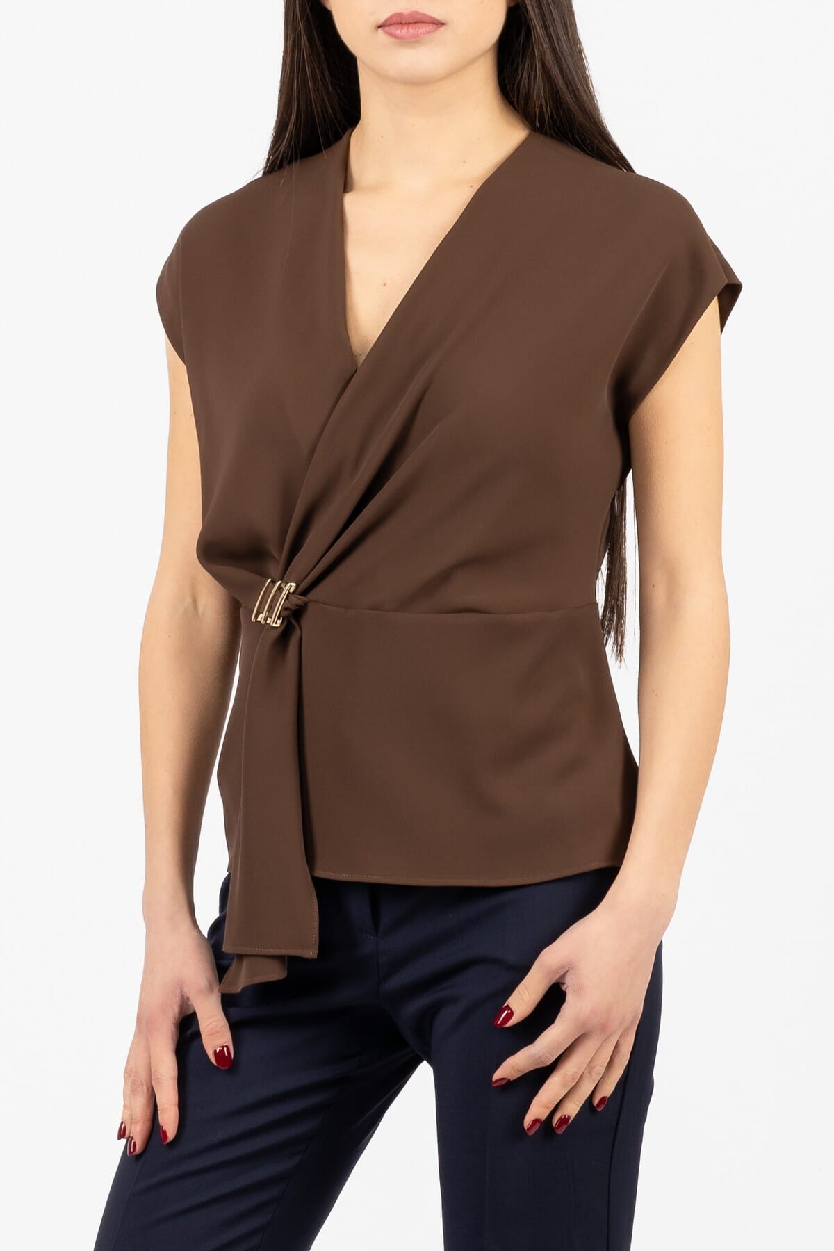 Blusa Smanicata Donna Hanita