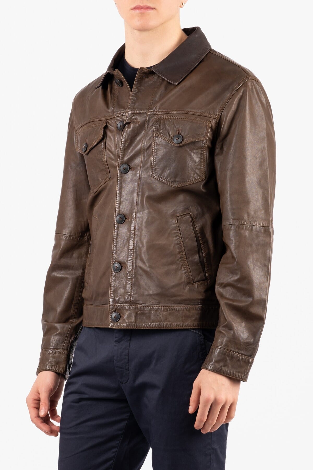 Men's Leather Jacket John Peter