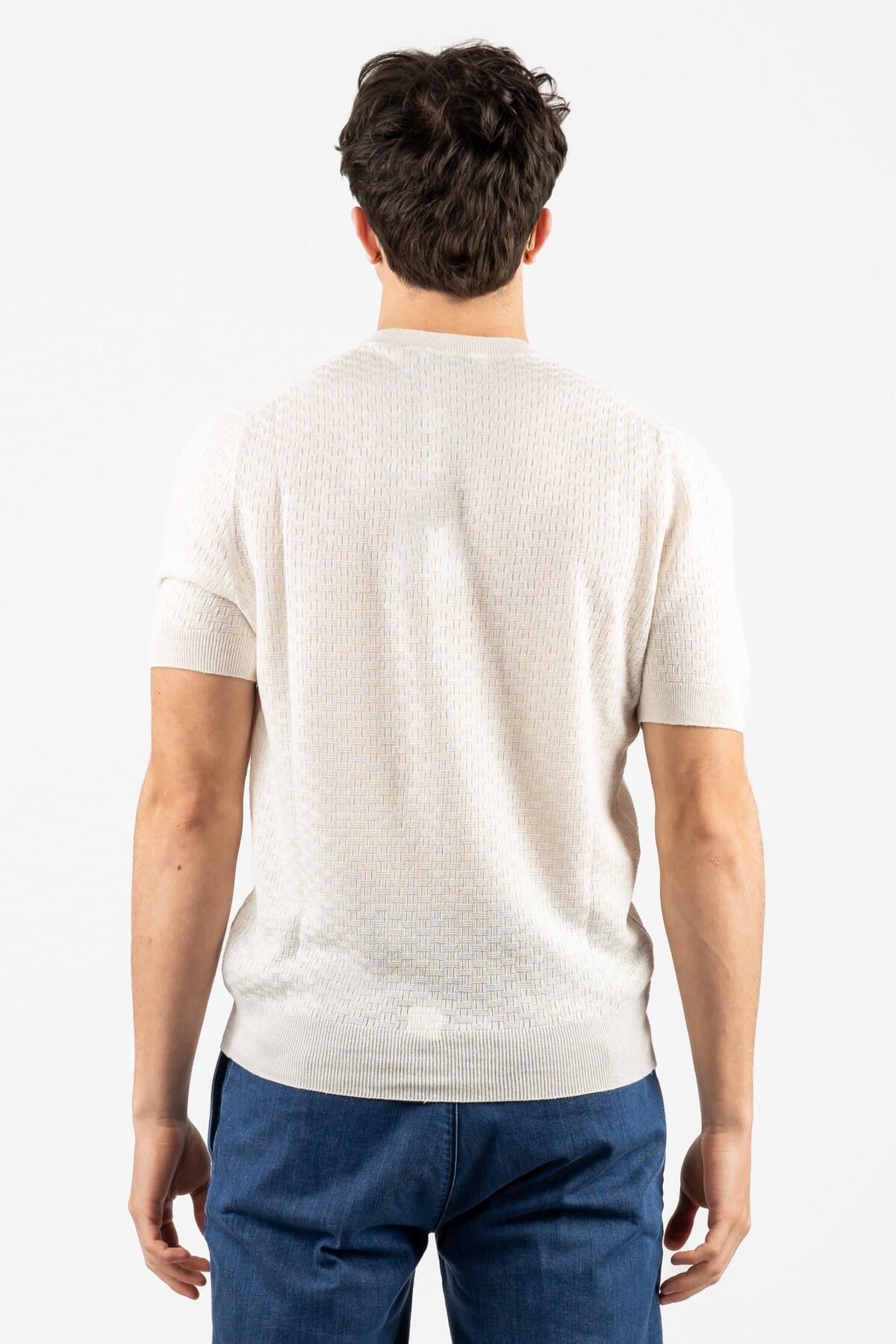 Herren Feinstrick T-Shirt Gran Sasso