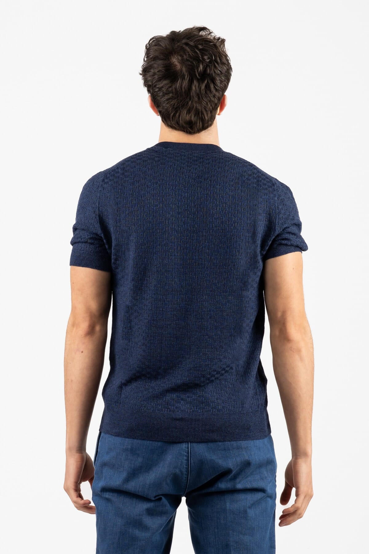 Herren Feinstrick T-Shirt Gran Sasso