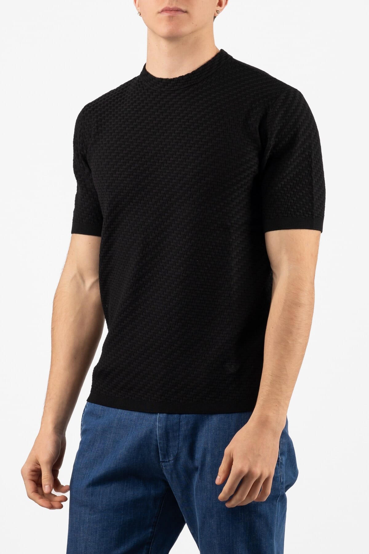 T-shirt en maille Homme Emporio Armani