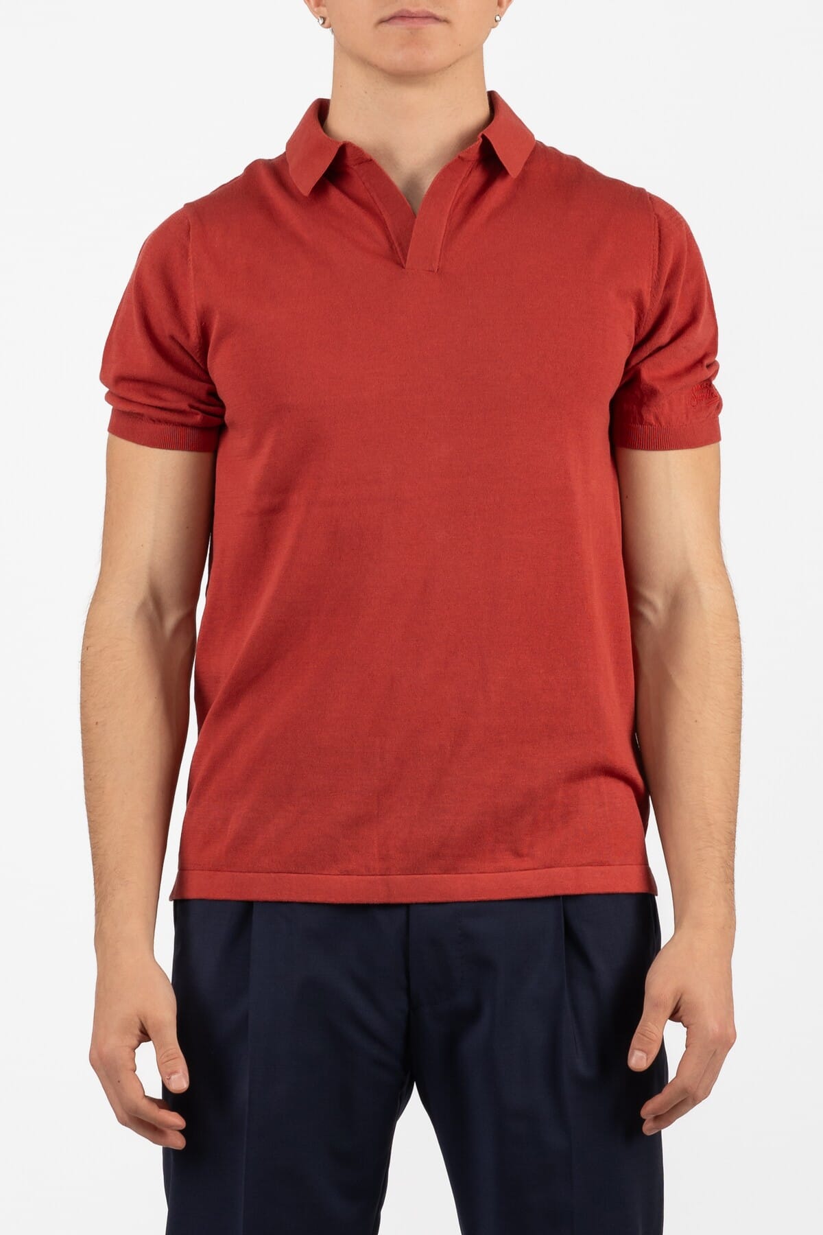 Herren Feinstrick T-Shirt Saint Barth