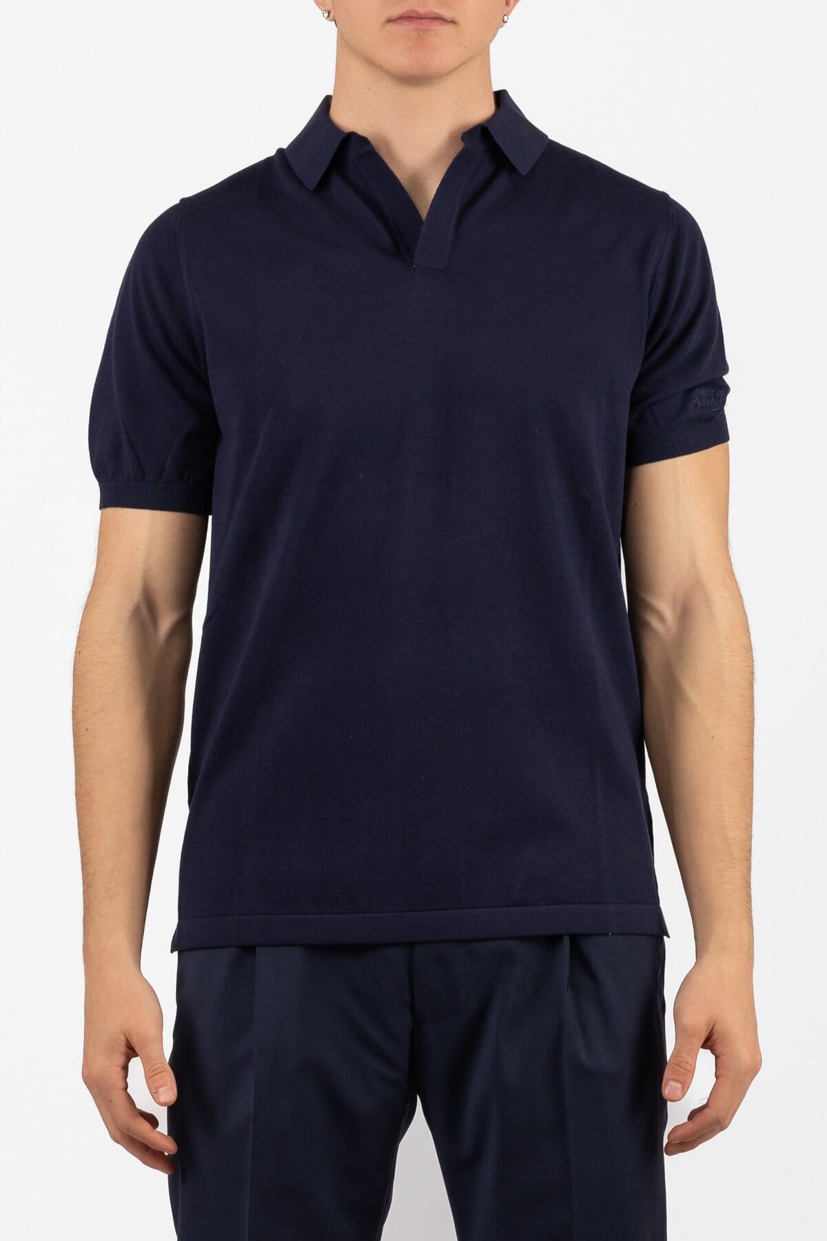 Herren Feinstrick T-Shirt Saint Barth