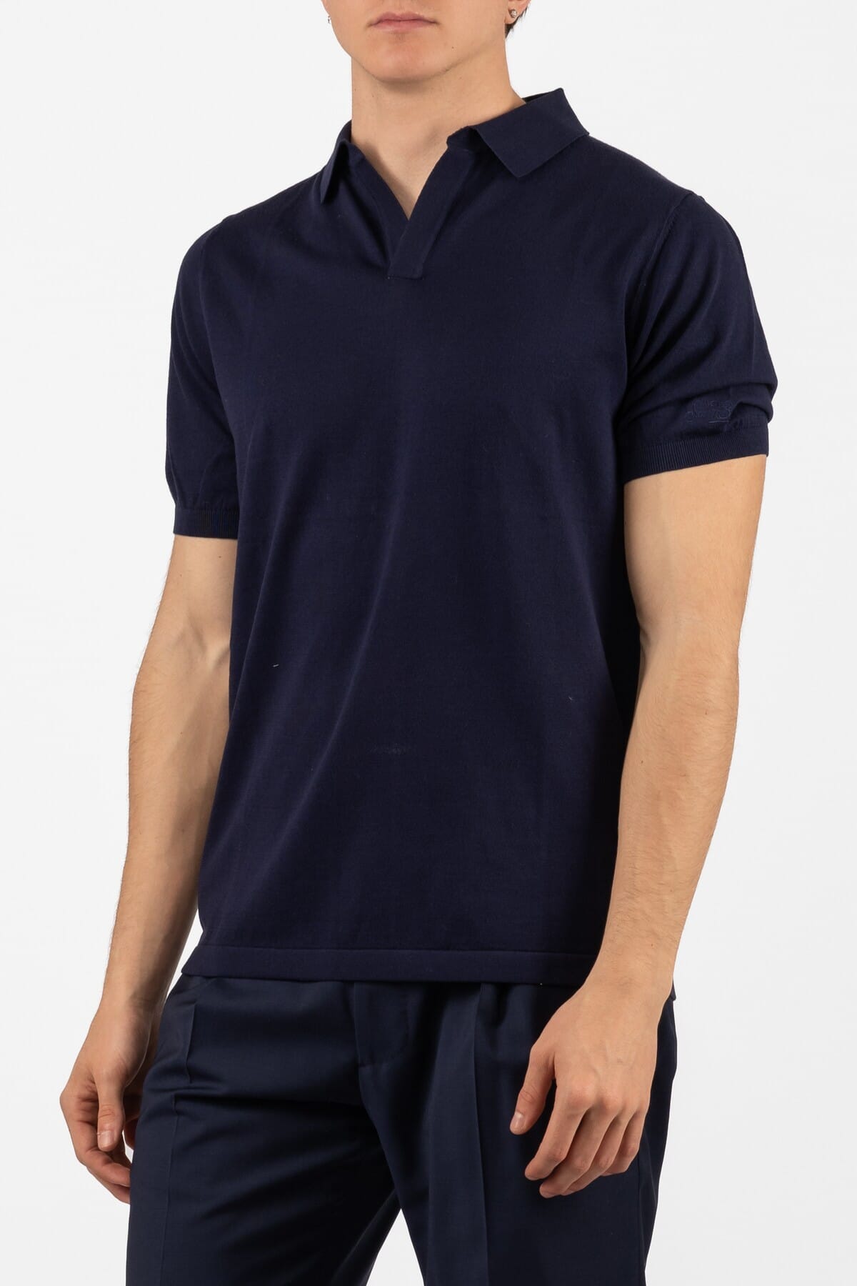 Herren Feinstrick T-Shirt Saint Barth