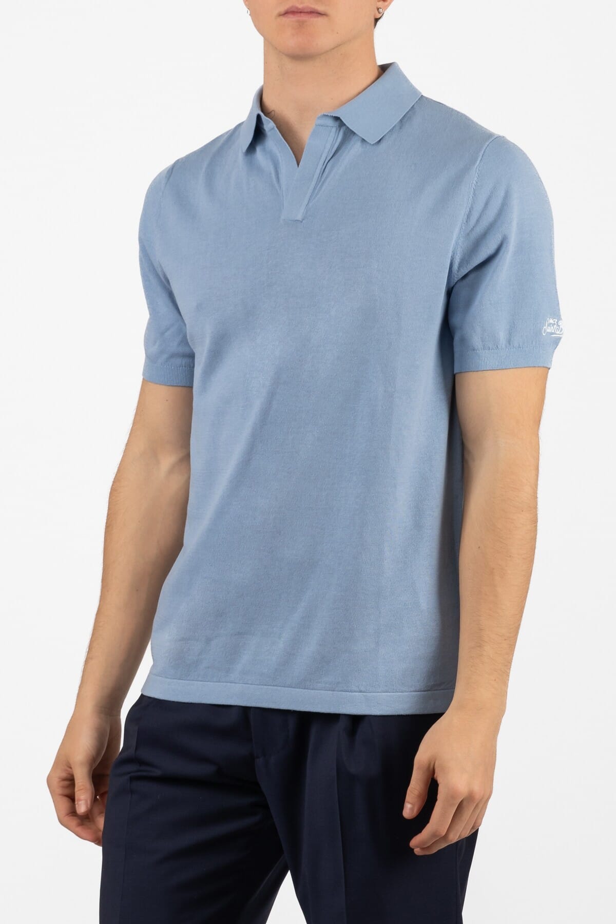 Herren Feinstrick T-Shirt Saint Barth