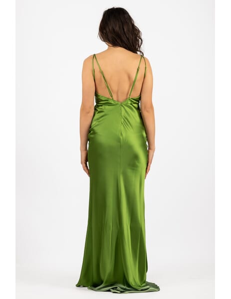 elisabetta franchi green dress Elisabetta Franchi Sequin Embellished Maxi Dress