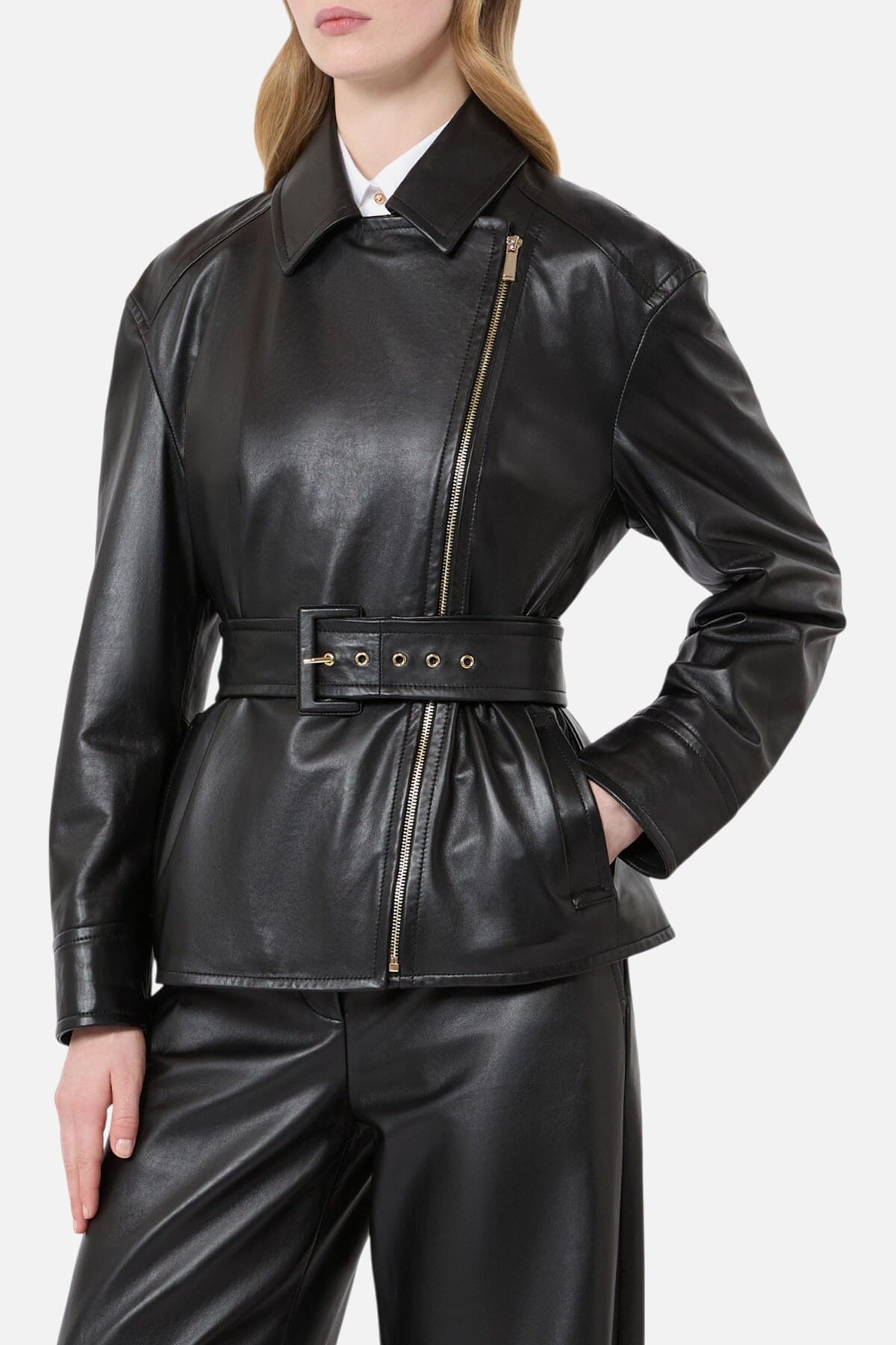 Giubbino Pelle Donna Max Mara Studio