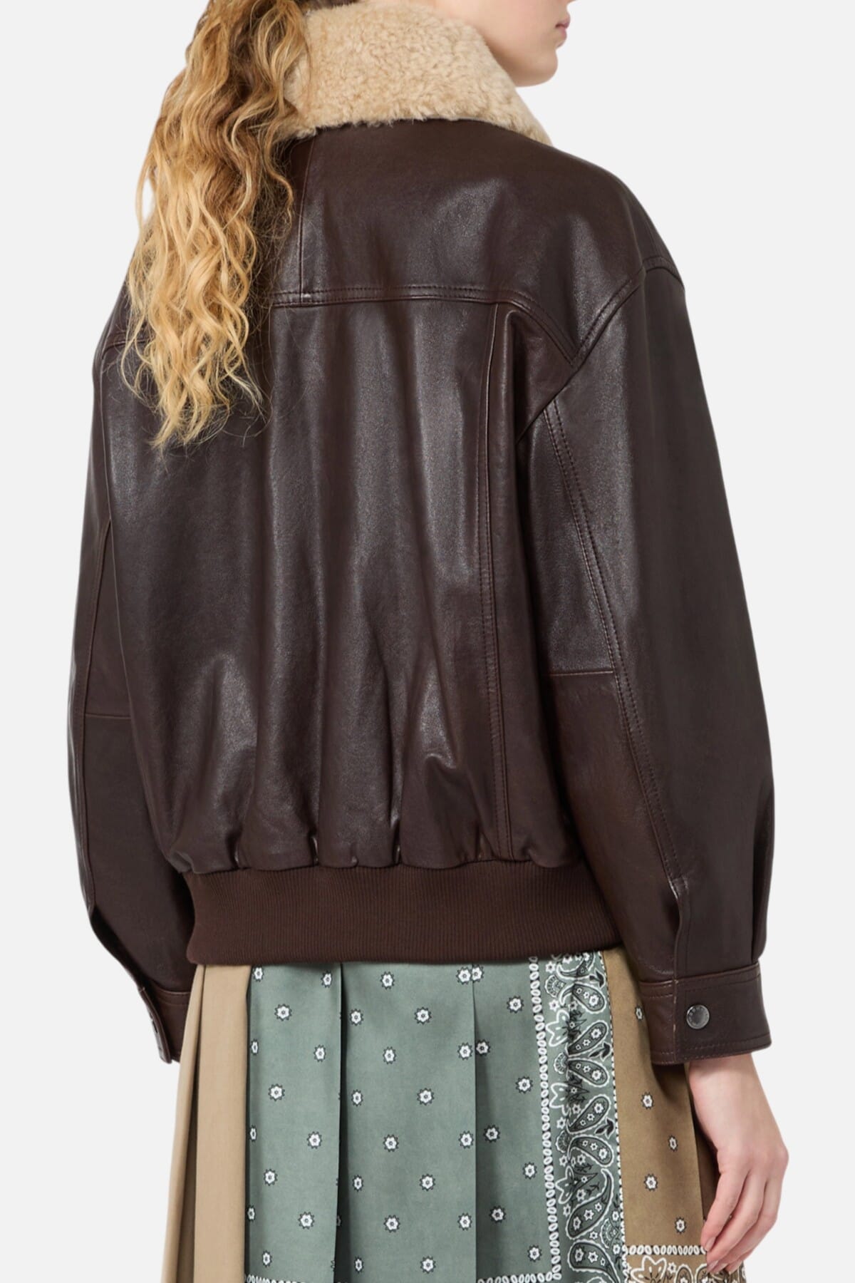 Weekend Max Mara Women's Leather Jacket Brown | Calabromoda